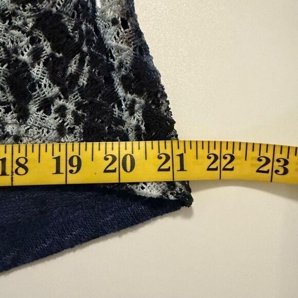 Alberto Makali Solo Tintoreria Blue Pique Knit Cowl Neck top Size M - Picture 11 of 11